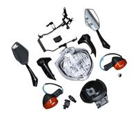 Vuzmode Kit de phares moto, ensemble boîtier phare avant, for, FZ6 FZ6N FZ 6N FZ6-N 2004 2005 2006 Témoin lumineux moto
