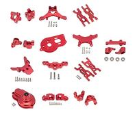 Vuzmode Kit de pièces de Mise à Niveau en métal, Ensemble de Bras de Suspension d'articulation de Direction, for Losi, for pièces de Mise à Niveau de Camion RC 1/18 Mini-T 2.0 2WD Rc(Rot)