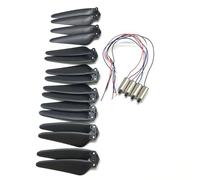 Vuzmode Kit de pièces rechange for drone quadricoptère VISUO XS818 Rc, engrenages moteur, pales d'hélice, bras, hélices, roulements Bras de fixation pour moteur quad(Dark Grey)