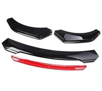 Vuzmode Kit de Protection lèvre Pare-Chocs Avant Voiture, Bande décorative, séparateur Canard, pièces extérieures, for Lexus, becquet Séparateur Avant(Black Bright Black Red)