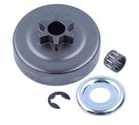 Vuzmode Kit de rondelle pignon tambour d'embrayage 3/8 pas 6T, clips électroniques for STIHL, MS170 MS180 MS210 MS230 MS250 017 018 021 023 025 tronçonneuse Mécanisme d'embrayage pour tondeuse à gazon