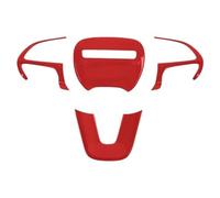 Vuzmode Kits d'autocollants de décoration Volant Voiture, for Dodge, Challenger 2015-2021, moulures intérieures Autocollant pour Volant(Rot)