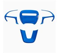 Vuzmode Kits d'autocollants de Garniture Couverture décoration Volant, for moulures intérieures Voiture Dodge, Challenger 2015-2021 Autocollant pour Volant(Blue)