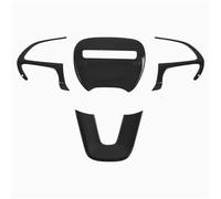 Vuzmode Kits d'autocollants de Garniture Couverture décoration Volant, for moulures intérieures Voiture Dodge, Challenger 2015-2021 Autocollant pour Volant(Schwarz)