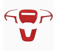 Vuzmode Kits d'autocollants de Garniture Couverture décoration Volant, for moulures intérieures Voiture Dodge, Challenger 2015-2021 Autocollant pour Volant(Rot)