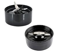 Vuzmode Lames de Rasoir croisées et Plates, pièce de Rechange MB1001, for Magic Bullet, Lames de mixeur 250 W, Accessoires de mixeur Lames de Coupe pour mixeur