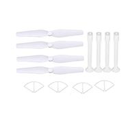 Vuzmode Lames principales/Patins d'atterrissage d'hélice Protections, for X8 X8C X8W X8G X8HG X8HC 2.4G RC Drone/pièces de quadrirotor Drone 9 Pouces à hélice bipale(White)