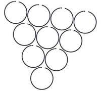 Vuzmode Lot de 10 segments de piston 41 mm x 1,5 mm, for Partner, 350, 351, 352, 370, 371, 390, 401, 420, for Poulan, 1950, 2150, 2250, 2450, 2550 Segment de piston