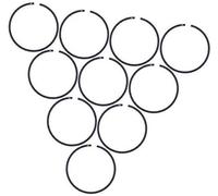 Vuzmode Lot de 10 segments de piston 45 mm x 1,2 mm, for tronçonneuses Husqvarna 350 353 351 346 346XP, JONSERED CS2150 CS2152, for pistons à 2 segments Segment de piston