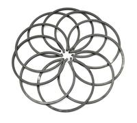 Vuzmode Lot de 10 segments de piston 49 mm x 1,5 mm, for Husqvarna, 460, for Rancher, 460, 570, pièce de tronçonneuse 503289046, épaisseur, largeur 1,5 mm, outil de jardin Segment de piston pour machi