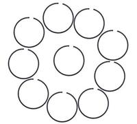 Vuzmode Lot de 10 segments de piston 50 mm x 1,2 mm, for tronçonneuse Husqvarna 365, 365XP, 371, 372, 372XP, 362, 11280343000 Segment de piston