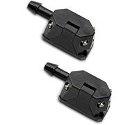 Vuzmode Lot de 2 buses lave-glace avant à 4 voies for essuie-glace voiture, montées sur bras Buse de lave-glace chauffante