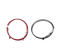 Vuzmode Lot de 2 câbles d'accélérateur Rouge et Noir, for Yamaha, Levier de Commande de Bateau Hors-Bord 18 Pieds Câble de Commande Marin