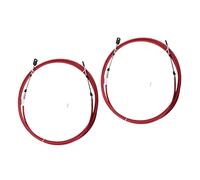 Vuzmode Lot de 2 câbles de Commande à Distance d'accélérateur Rouge, for Yamaha, Hors-Bord - 16 Pieds 4,87 mètres Câble de Commande Marin