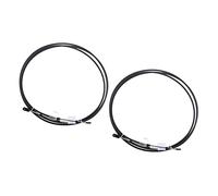 Vuzmode Lot de 2 câbles de Commande d'accélérateur de Bateau Noirs de 10 Pieds, for Yamaha, Moteur Hors-Bord Câble de Commande Marin
