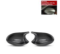 Vuzmode Lot de 2 coques rétroviseurs for BMW Série 1 et 3 E90, E91, E92, E93, E80, E81, E87, E88 Capuchon de protection d'aile de voiture(Early-carbon Fiber)