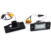 Vuzmode Lot de 2 Feux arrière for Plaque d'immatriculation Porsche Cayenne 955 957 02-10, VW Golf 5, Touareg MK1, 07-15, Passat B5.5 Éclairage de Plaque d'immatriculation