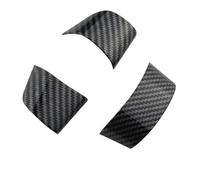 Vuzmode Lot de 3 Autocollants décoratifs en Fibre Carbone for Volant Voiture, for Ford, for Focus, 2 MK 2005-2011, Accessoires Autocollant pour Volant
