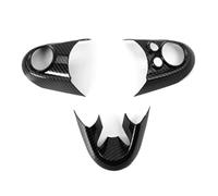 Vuzmode Lot de 3 Autocollants décoratifs for Volant Voiture en Fibre Carbone, for, for Mini, for Cooper F55 F56 2016 2017 2018 2019 2020 Autocollant pour Volant