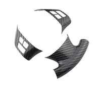 Vuzmode Lot de 3 Autocollants décoratifs for Volant Voiture en Fibre Carbone, for, série 1 E87 E90 E92 E93 2005-2012, Accessoires Autocollant pour Volant