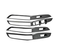 Vuzmode Lot de 4 autocollants décoratifs for panneau commande fenêtre voiture, for MG, ZS 2017-2018 Cache pour interrupteur de lève-vitre de voiture