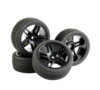 Vuzmode Lot de 4 éponges for pneus Vitesse, for HSP, 1/10 1:10 Touring Car RC 905-6091 Voiture Miniature Tout-Terrain avec Roues en caout(905B-6091)