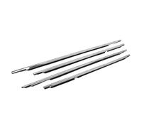 Vuzmode Lot de 4 moulures fenêtre for Land Cruiser LC80 FZJ80 1990-1998 et Lexus LX450 Joint d'étanchéité EAL 75710-60021 Joint d'étanchéité pour portière de voiture(-chrome)