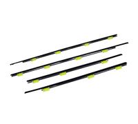 Vuzmode Lot de 4 vitres fenêtre noires, résistantes aux intempéries, for CRV 2002-2006 Joint d'étanchéité pour portière de voiture