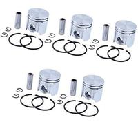 Vuzmode Lot de 5 circlips de Piston 35 mm for Moteur de débroussailleuse STIHL FS120, FS120R, FS300, BT121, FS 120 300, 41340302011 Segment de Piston pour Outils de Jardin