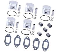 Vuzmode Lot de 5 joints de silencieux (48 mm) for roulement à aiguilles et segment de piston, for tronçonneuse Husqvarna 365, 365XP et 365 Special #503691371 Segment de piston