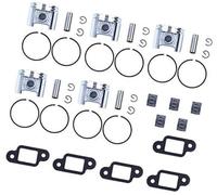 Vuzmode Lot de 5 segments de piston 42,5 mm, roulement, joint de silencieux, for moteur de tronçonneuse STIHL MS250 MS 250 025 Segment de piston