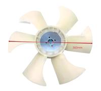 Vuzmode Pale de ventilateur résistante aux hautes températures, for Yanmar, Wicknossen 17, Foton 17, for Revo 18, for Mini, moteur 3TNV70 3TNV76 Pales de ventilateur de moteur d'excavatrice(3tnv76)