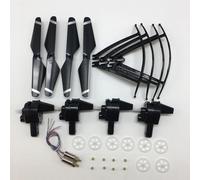 Vuzmode Pales d'hélice, bras de moteur, engrenages, for pièces rechange for drone quadricoptère S60 4K RC Bras de fixation pour moteur quad(White)