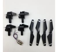 Vuzmode Pales d'hélice, bras de moteur, engrenages, for pièces rechange for drone quadricoptère S60 4K RC Bras de fixation pour moteur quad(Light Green)