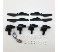 Vuzmode Pales d'hélice, bras de moteur, engrenages, for pièces rechange for drone quadricoptère S60 4K RC Bras de fixation pour moteur quad(Yellow)