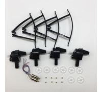 Vuzmode Pales d'hélice, bras de moteur, engrenages, for pièces rechange for drone quadricoptère S60 4K RC Bras de fixation pour moteur quad(Rot)