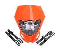 Vuzmode Phare de moto, lampe frontale, lumière EXC EXCF SX SXF XC XCF XCW XCFW 125 150 250 350 450 530 Témoin lumineux moto(Orange)