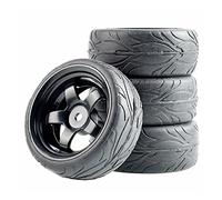 Vuzmode Pneus de course plats, jante roue, for HSP, for HPI, voiture tout-terrain RC 1:10 6030-6084 Voiture miniature tout-terrain avec roues en caout(6030H-6084)