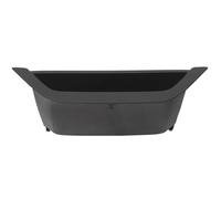 Vuzmode Poignée de porte conducteur en fibre carbone ABS, accoudoir, panneau rangement, for BMW X3, X4 F25 F26 2011-17 Couvercle de poignée de porte intérieure(Schwarz)