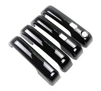 Vuzmode Poignée de porte extérieure voiture ABS, couvercle poignée avec 2 trous serrure et sans 15-20, for Ford, for F150/17-20 F250/F350/F450/F550 Couvercle de poignée de porte extérieure de voiture