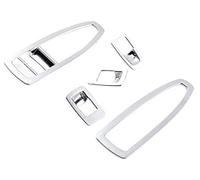 Vuzmode Poignée de Porte intérieure 5 pièces ABS Argent Mat chromé Couvercle Panneau Commande et fenêtre, for, 3 GT X1 X2 1 4 série F48 F20 F30 F31 Couvercle de poignée de Porte intérieure automatiq