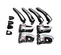 Vuzmode Poignée de porte intérieure extérieure gauche droite, 8 pièces, for HYUNDAI, Azera 2006 - 2011 826513L000 826523L000 826203L000 826103L000 Couvercle de poignée de porte extérieure de voiture