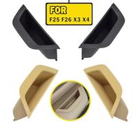 Vuzmode Poignée de porte intérieure gauche/droite en fibre carbone ABS for BMW X3, X4 F25 F26 (2011, 2012, 2013, 2014, 2015, 2016, 2017) Couvercle de poignée de porte intérieure(Carbon Fiber-lhd)