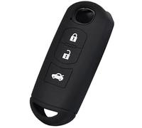 Vuzmode Porte-clés de Voiture à 3 Boutons, for Mazda, 2 5 6 8 Atenza CX5 CX-7 CX-9 Miata MX-5 RX, étui en Silicone for clé Intelligente Distance Housse de clé de Voiture