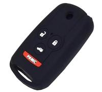 Vuzmode Porte-clés de Voiture à 4 Boutons, for Accord, for Acura, ZDX TL Remplacement Apktnka Coque de télécommande en Silicone, étui de Protection du Support de Peau Housse de clé de Voiture