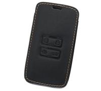 Vuzmode Porte-clés de Voiture à 4 Boutons, for Renault, Megane Clio Captur Koleos Kadjar Talisman Espace 2016-2011, Coque de clé en Cuir, Support Housse de clé de Voiture