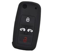 Vuzmode Porte-clés de Voiture à 4 Boutons, for VW, for Multivan, for Sharan, Caravelle Transporter, for Caddy, for Seat, Porte-clés Distance en Silicone Alhambra Housse de clé de Voiture