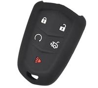 Vuzmode Porte-clés de Voiture à 5 Boutons, for Cadillac, CT6 ATS CTS XTS SRX XT5 2015-2019, étui de clé à Distance en Silicone, Coque de Protection, Support de Peau Housse de clé de Voiture