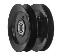 Vuzmode Poulie de courroie de tondeuse à gazon, accessoires de tondeuse à gazon, poulie double de 5 pouces avec roulement 756-Poulie de courroie de tondeuse à gazon 202, neuve Poulie de plateau de ton