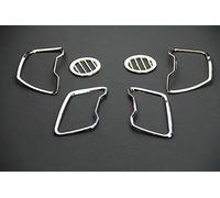 Vuzmode,pour Kia, Sportage R 2011 2012 2013 2014 Décoration de sortie de climatisation Cercle Couverture ABS Chrome 6 pièces par ensemble Accessoire pour grille d'aération de voiture
